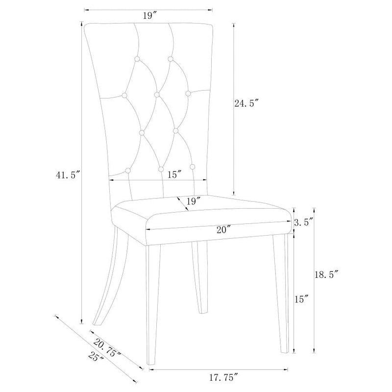 Kerwin Tufted Upholstered Side Chair (Set Of 2)