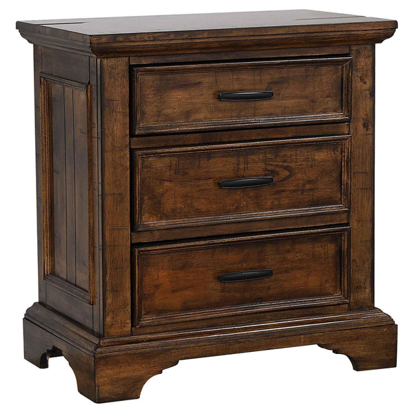 Elk Grove 3-drawer Nightstand Vintage Bourbon image