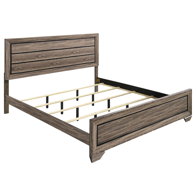 Kauffman California King, E.king, & Queen Panel Bed Washed Taupe