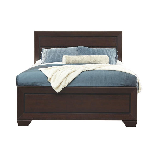 Kauffman Queen Panel Bed Dark Cocoa image