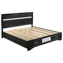 Miranda Panel Platform Storage Bed