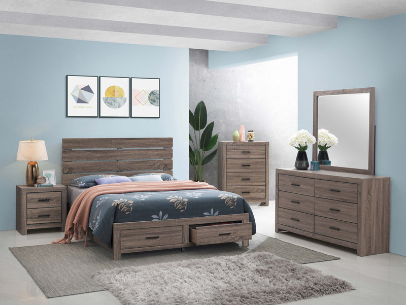 Brantford Wood Storage Panel Bed