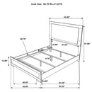 Hyland Panel Bed with LED Lighting