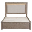 Kenora Panel Platform Storage Bed with LED Lighting