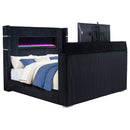 Tisdall Wingback TV Bed with Flame Visualizer
