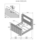 Tisdall Wingback TV Bed with Flame Visualizer