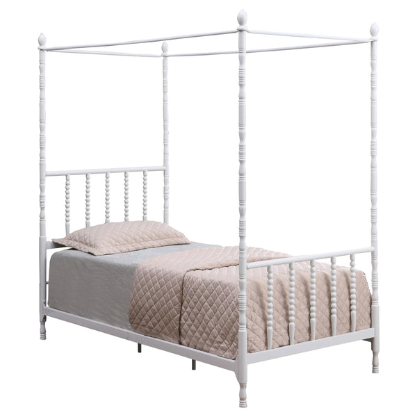 Betony Twin Canopy Bed White image