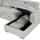 Devonshire Pull-Out Sleeper Sectional Sofa