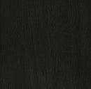 Dacre Round End Table Dark Grey and Black Nickel