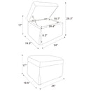 Winter Storage Ottoman