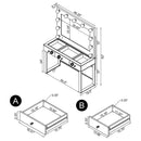 Umbridge Makeup Vanity Table with LED Mirror