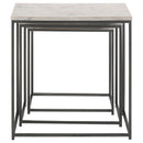 Medora 3-piece Nesting Table with Marble Top