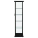 Aero Curio Cabinet with LED Lighting
