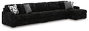 Midnight-Madness Sectional with Chaise