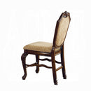 Chateau De Ville Fabric & Espresso Counter Height Chair