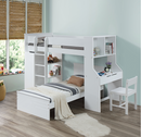 Ragna White Twin Bed