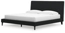 Cadmori King Upholstered Bed with Roll Slats
