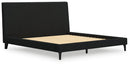 Cadmori King Upholstered Bed with Roll Slats