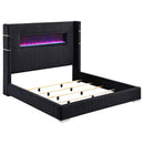 Tisdall Wingback Bed with Flame Visualizer