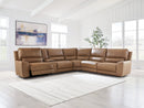 DeepWakes Reclining Sectional with Storage Console