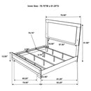 Hyland Panel Bed with LED Lighting